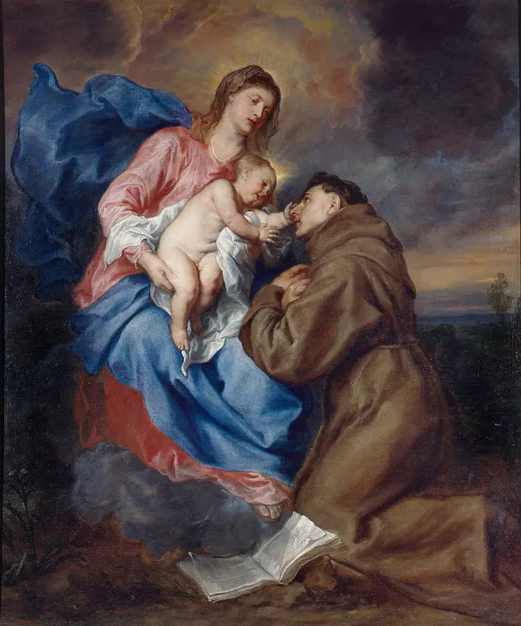 La vision de saint Antoine de Padoue vers 1629 - Antoine van Dyck - Alpha Reproduction