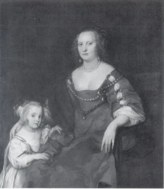 Portrait de Margaret Russell comtesse de Carlisle (1618-1676) avec une fille - Antoine van Dyck - Alpha Reproduction