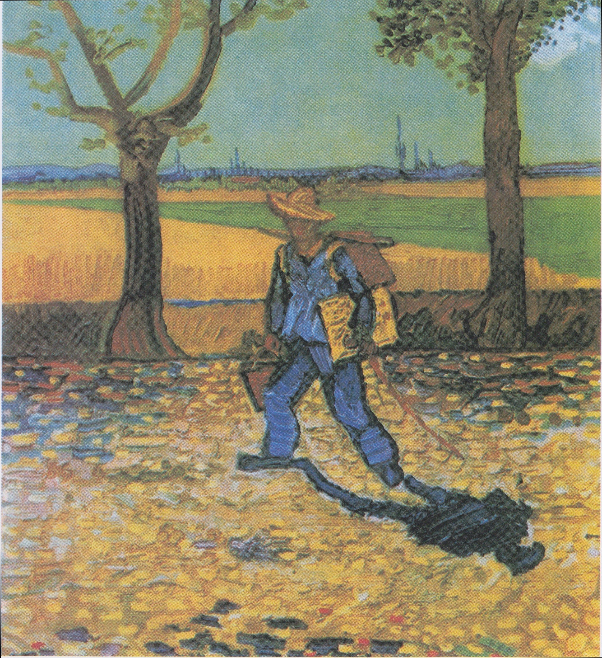 Reproduction du tableau « Le peintre en route pour le travail - Vincent van Gogh » par Alpha Reproduction en peinture à l’huile