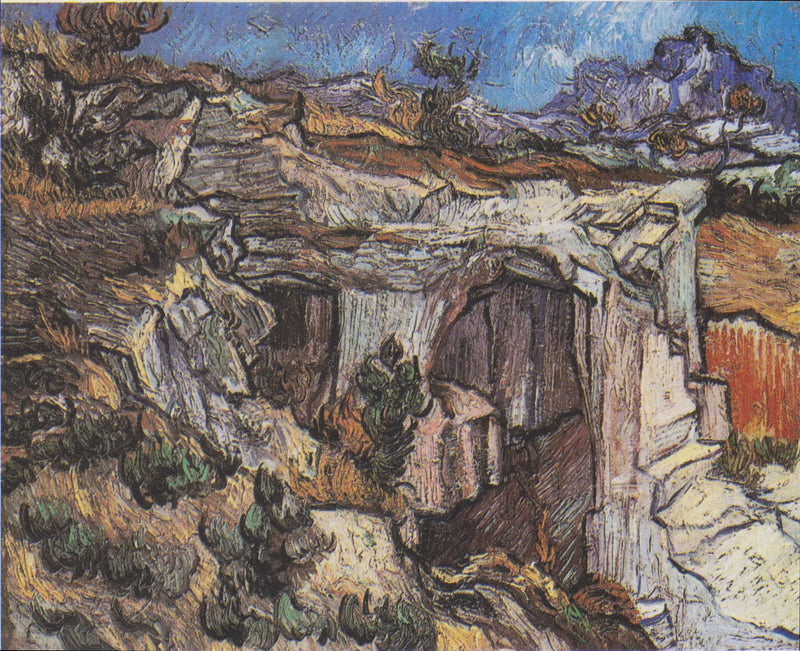 Ingresso di una carriera vicino a Saint-Rémy - Vincent van Gogh