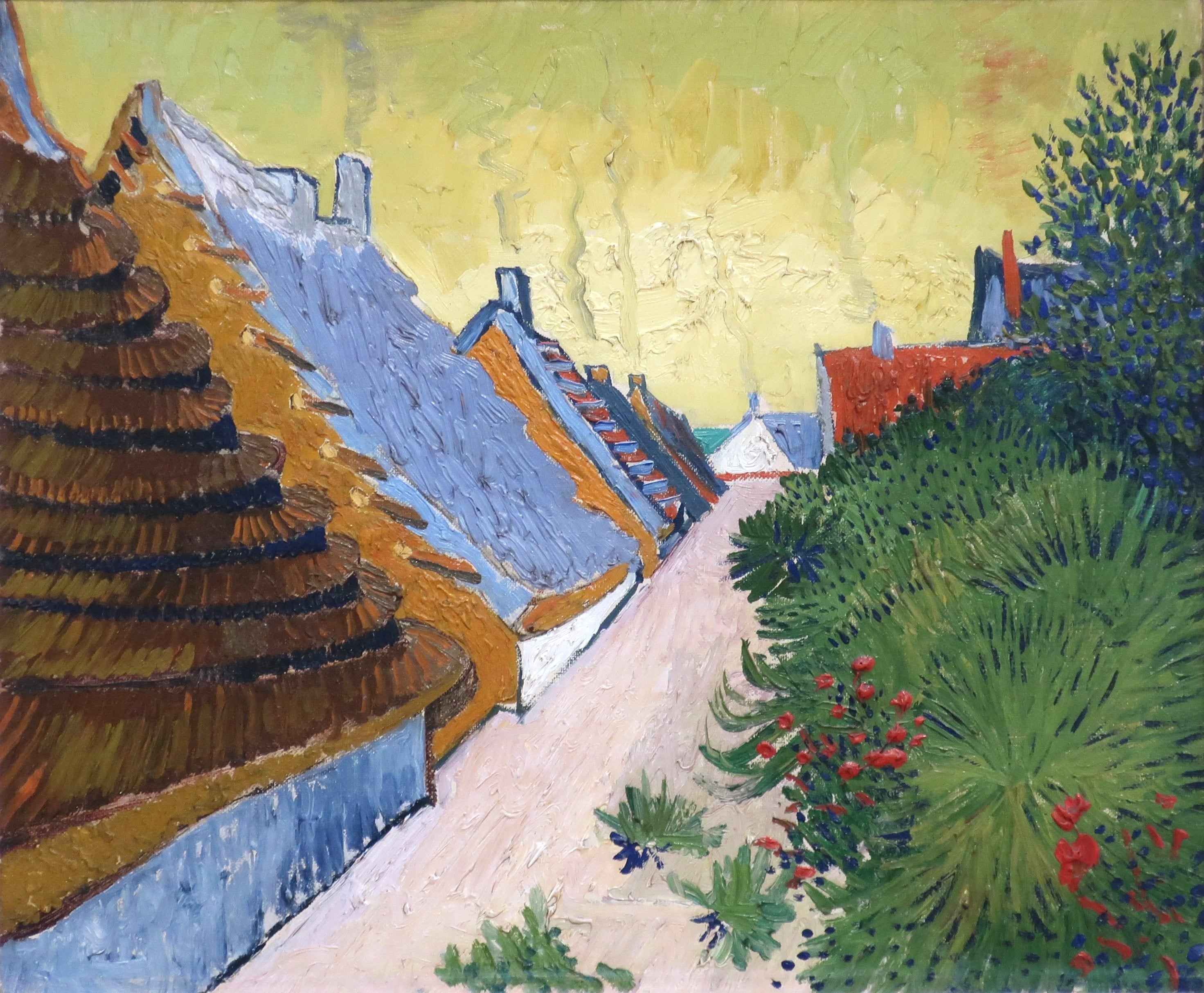 Reproduction du tableau « Rue des Saintes-Maries - Vincent van Gogh » par Alpha Reproduction en peinture à l’huile