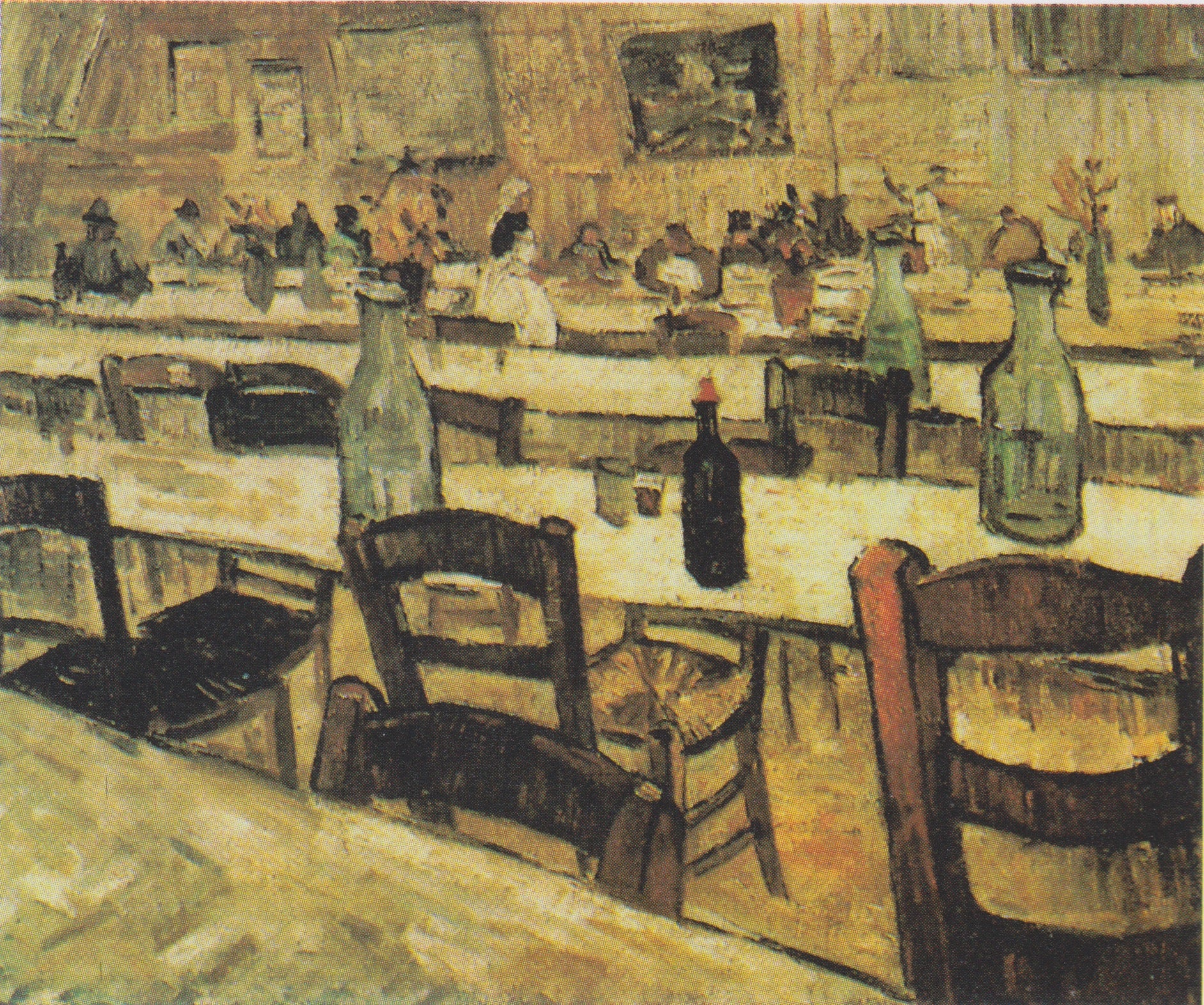Reproduction du tableau « Intérieur d'un restaurant à Arles - Vincent van Gogh » par Alpha Reproduction en peinture à l’huile