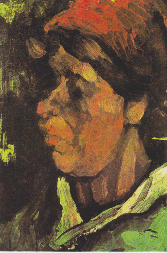 Reproduction du tableau « Tête de paysanne hollandaise - Vincent van Gogh » par Alpha Reproduction en peinture à l’huile