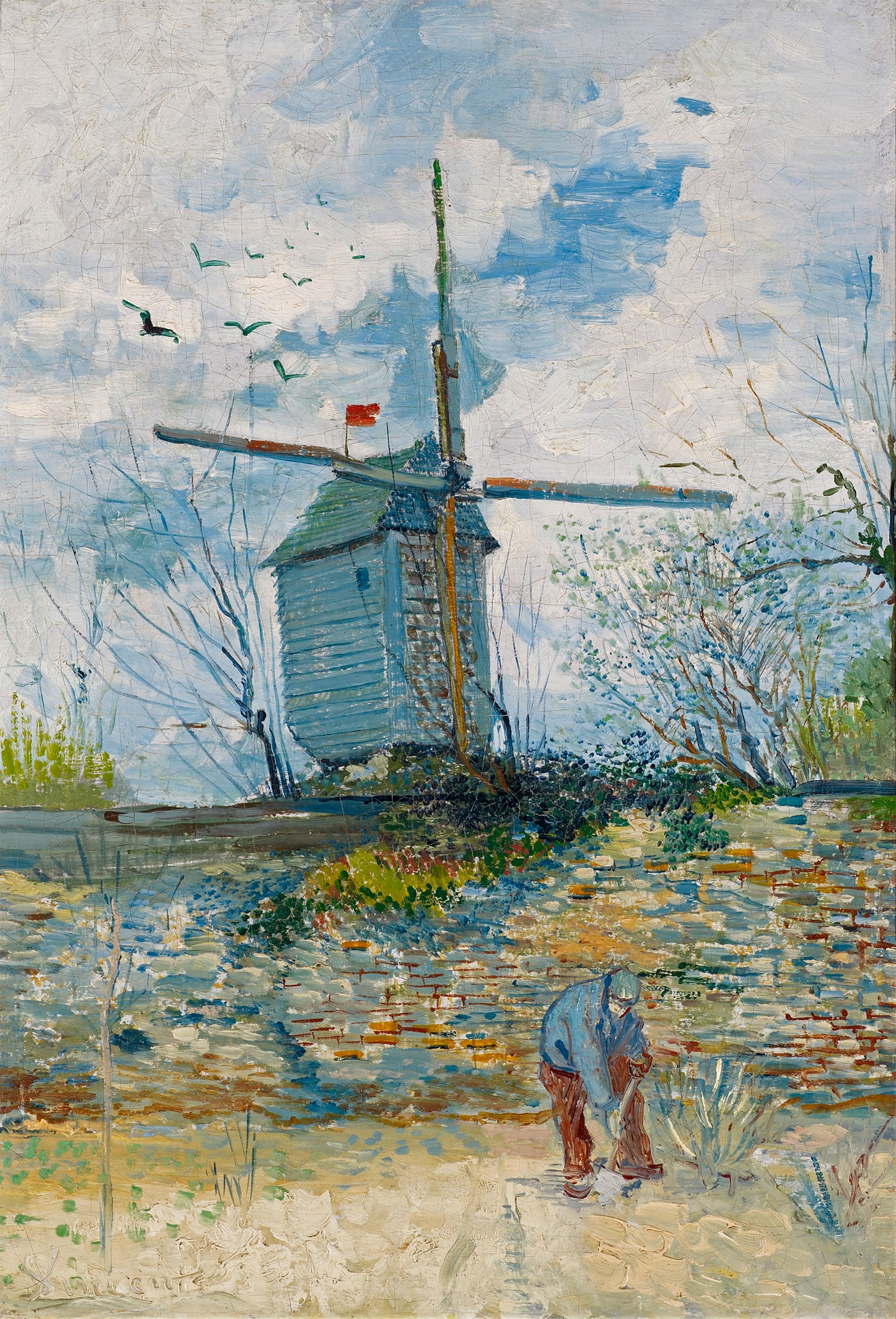 Reproduction du tableau « Le Moulin de la Galette - Vincent van Gogh » par Alpha Reproduction en peinture à l’huile