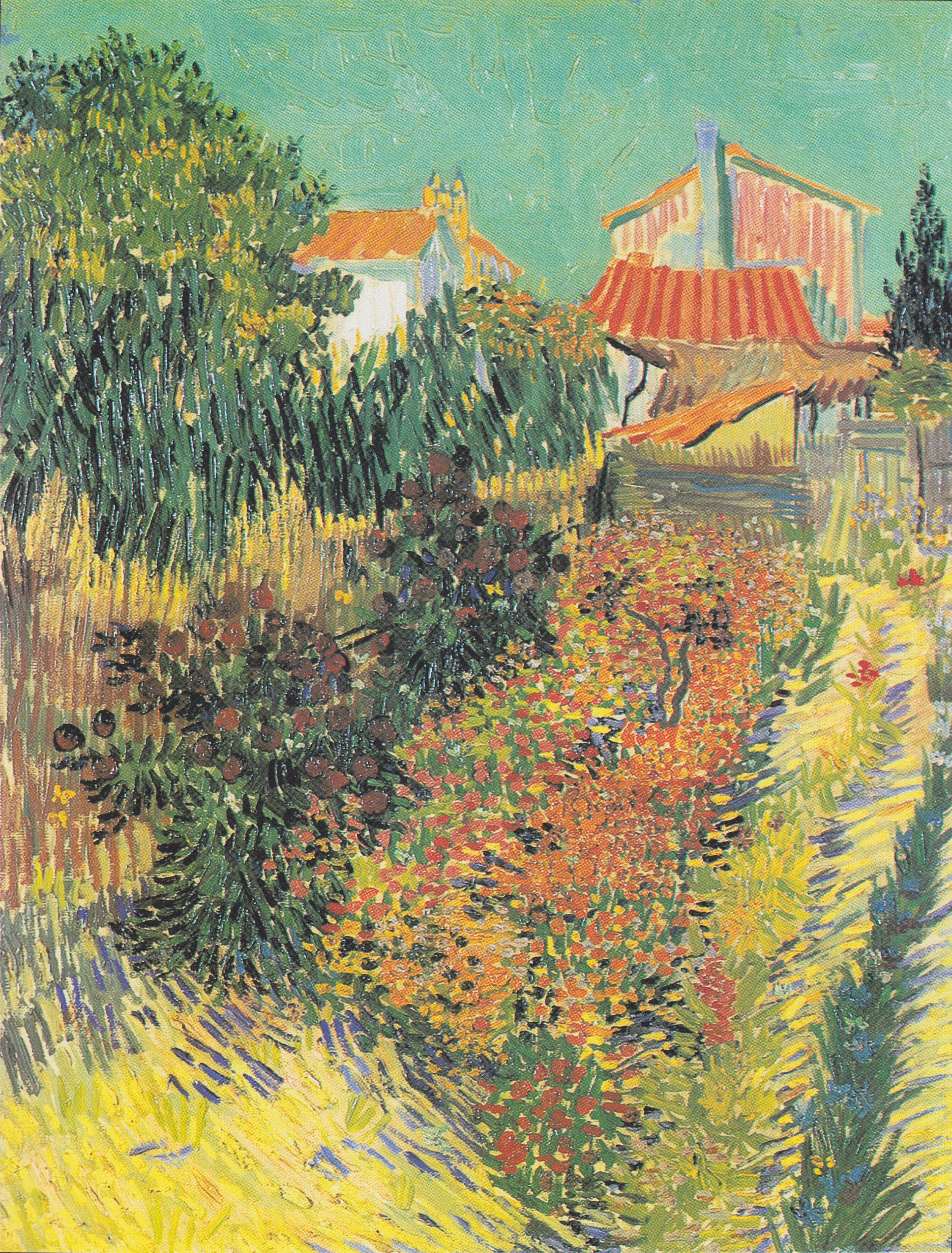 Giardino dietro una casa - Vincent van Gogh