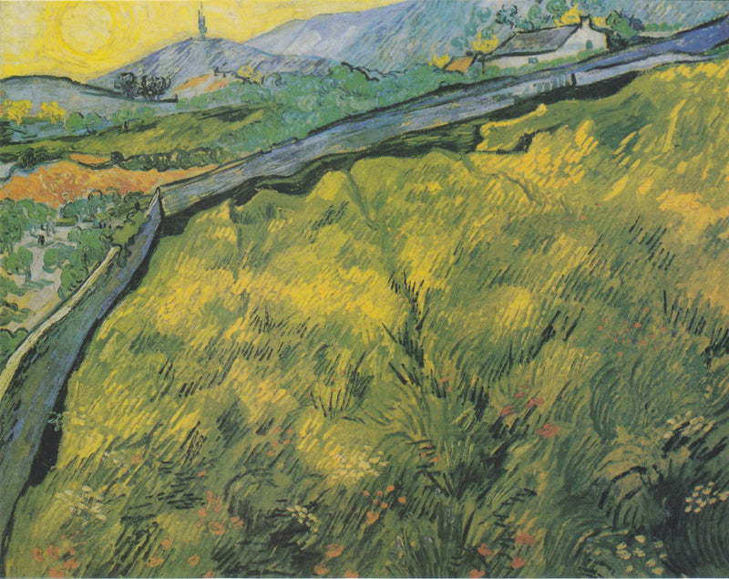Campo di grano primaverile all'alba - Vincent van Gogh