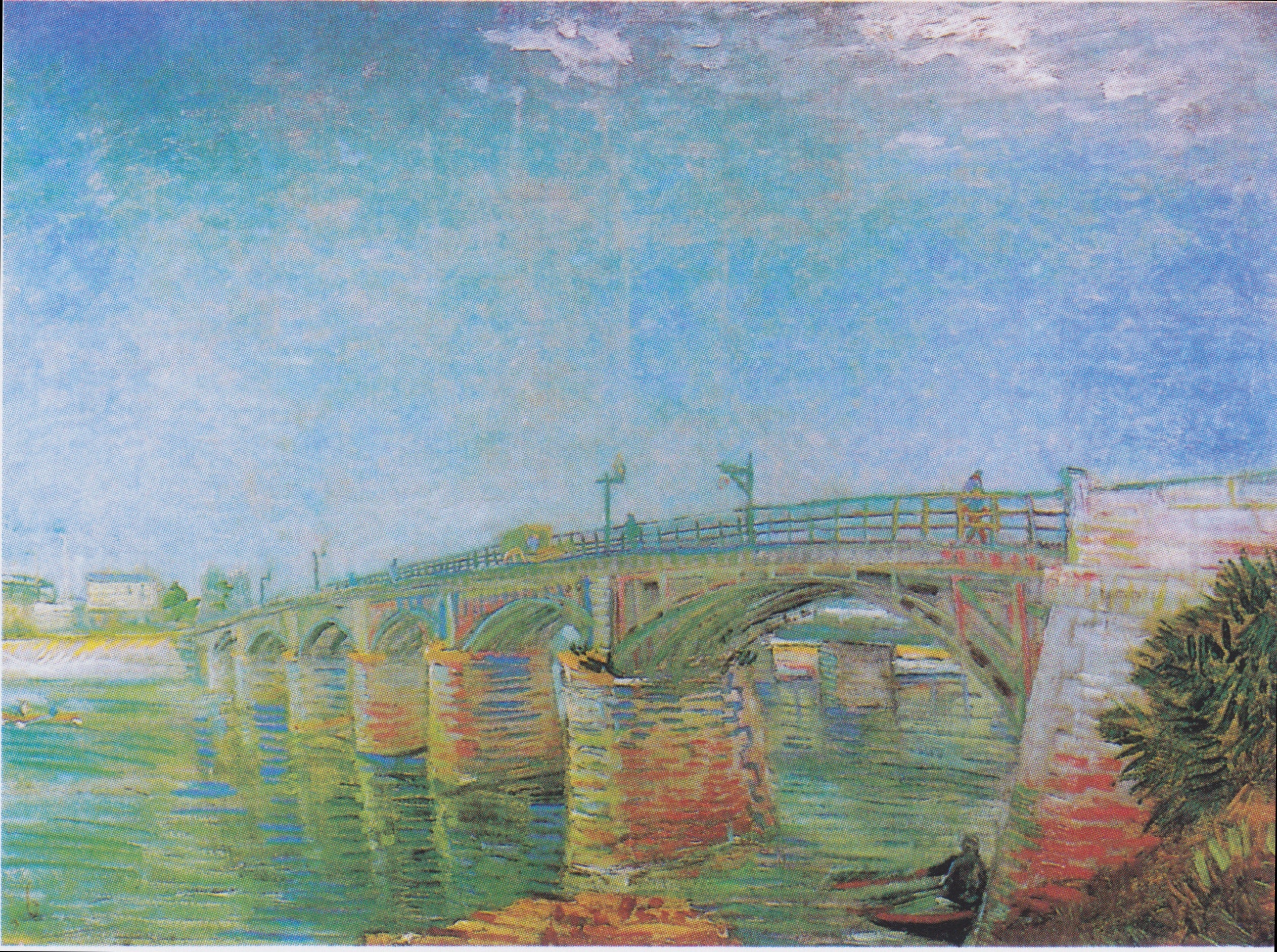 Reproduction du tableau « Le pont de la Seine à Asnières - Vincent van Gogh » par Alpha Reproduction en peinture à l’huile