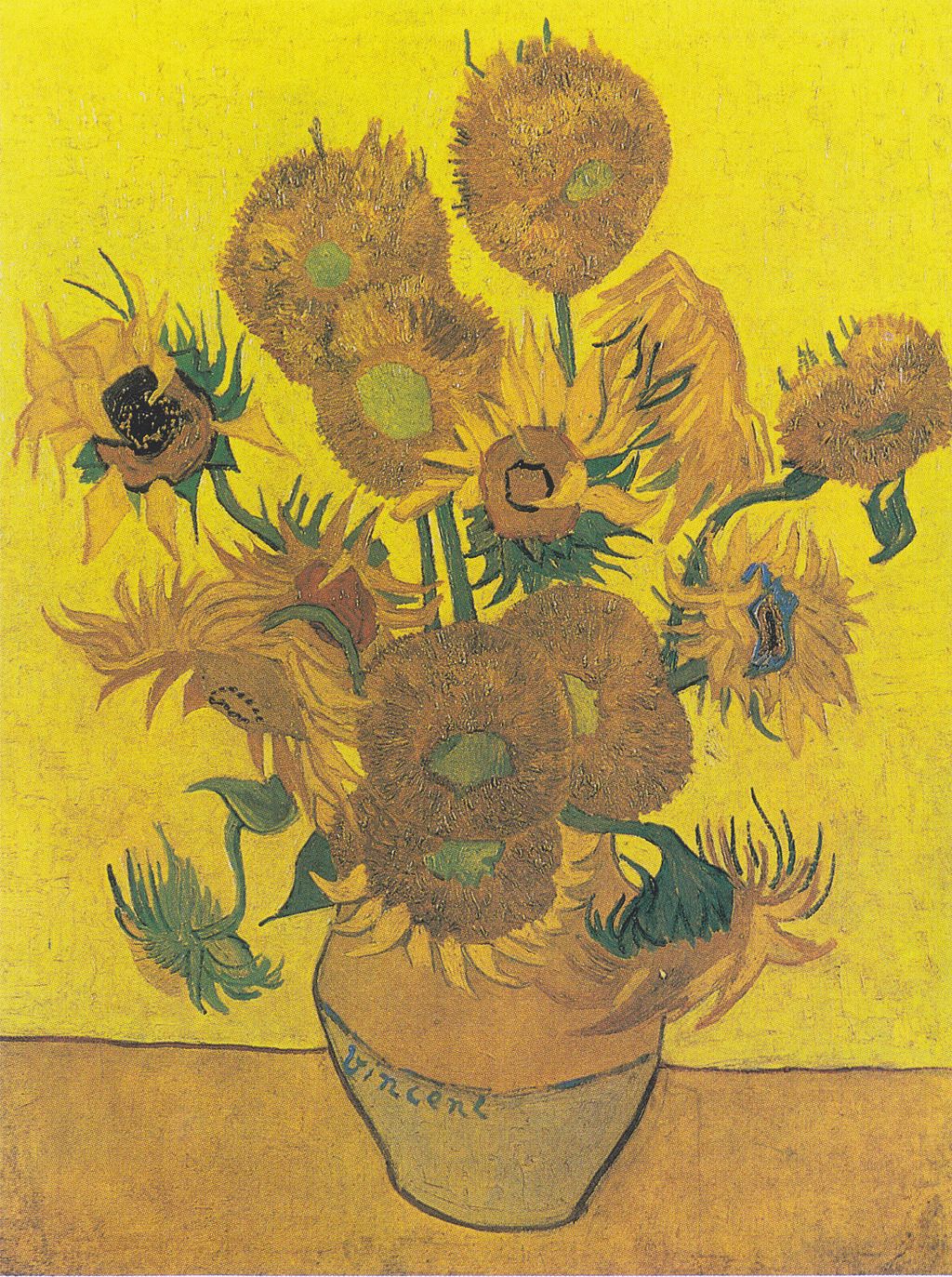 🌻 Vaso con Quindici Girasoli – Vincent van Gogh (1888)