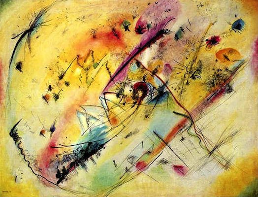 Reproduction du tableau « Image brillante - Vassily Kandinsky » par Alpha Reproduction en peinture à l’huile