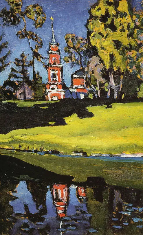 Akhtyrka, chiesa rossa - Vassily Kandinsky