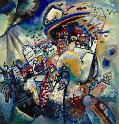 Reproduction du tableau « Moscou I - Vassily Kandinsky » par Alpha Reproduction en peinture à l’huile
