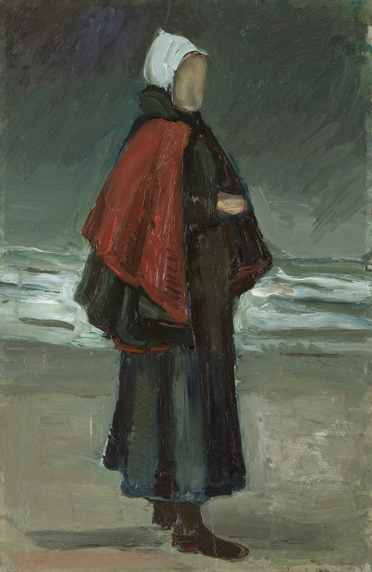 Reproduction du tableau « La femme du pêcheur sur la plage - Vincent van Gogh » par Alpha Reproduction en peinture à l’huile