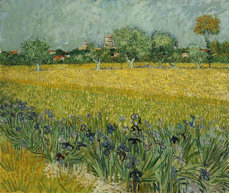 Il Campo di grano con iris - Vincent van Gogh