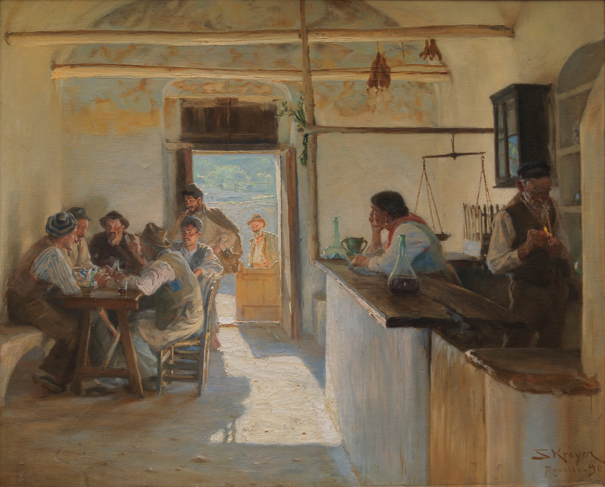Osteria à Ravello. - Peder Severin Krøyer
