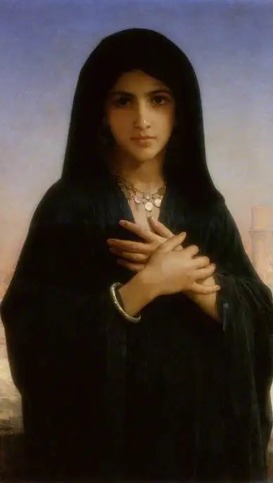 Reproduction du tableau « Paysanne égyptienne (La Jeune Fille Fellah) - Bouguereau » par Alpha Reproduction en peinture à l’huile