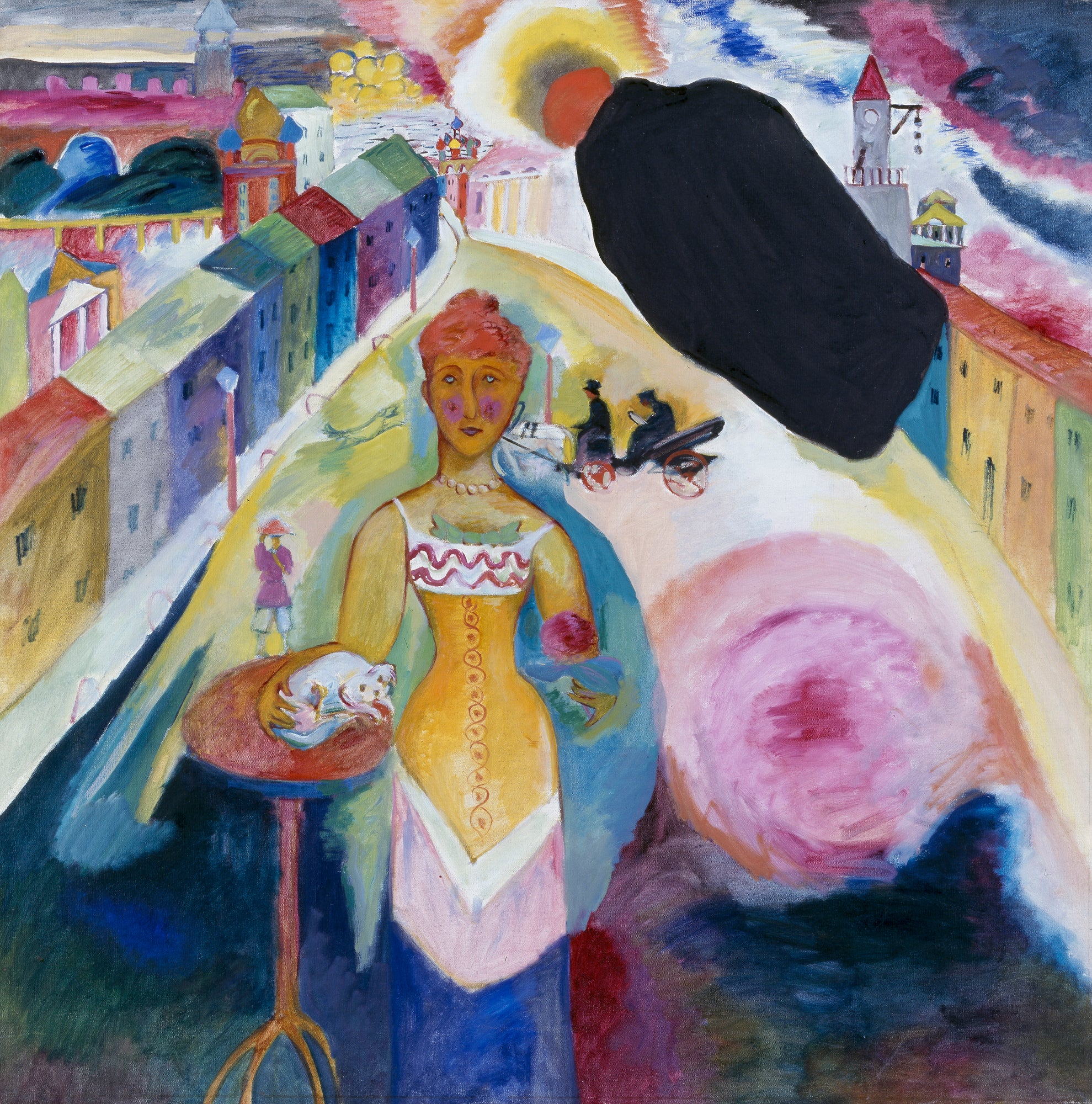 Reproduction du tableau « Femme à Moscou - Vassily Kandinsky » par Alpha Reproduction en peinture à l’huile