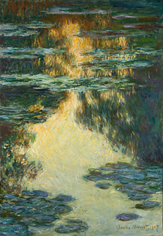 ☀️ Ninfee – Riflessi dorati (1907)