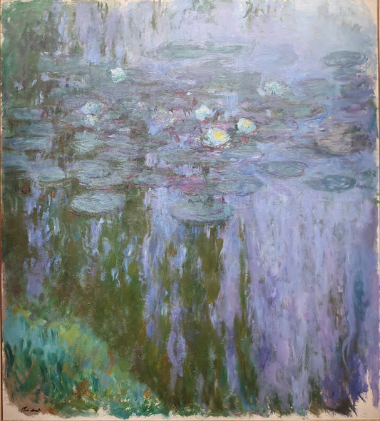 🌿 Ninfee – Riflessi Verdi e Viola