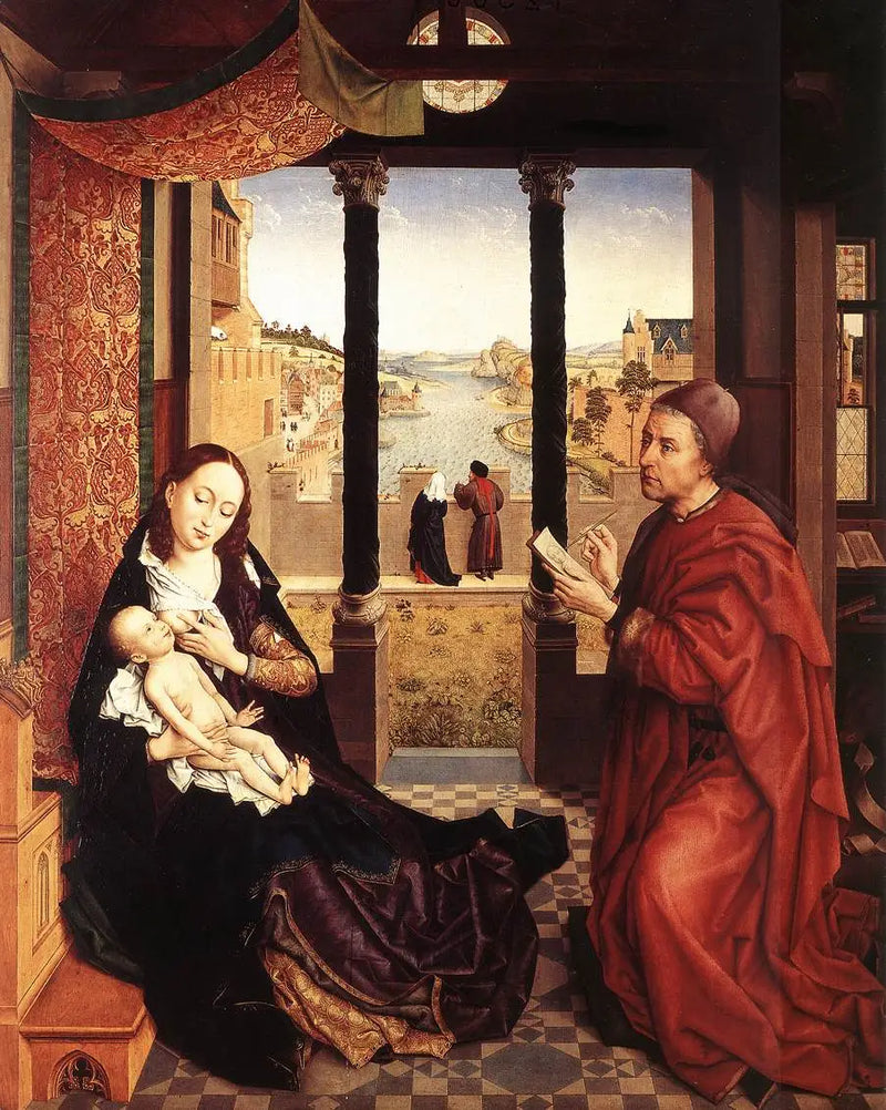 San Luca che disegna il ritratto della Madonna - Rogier van der Weyden