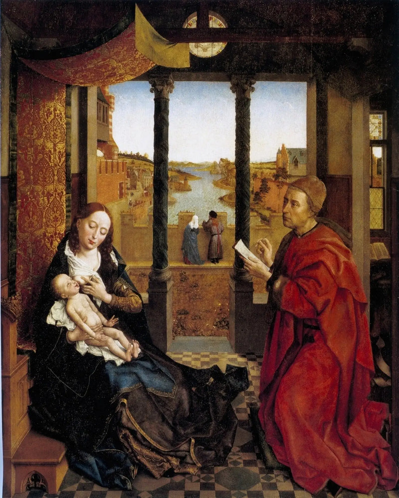 San Luca che disegna la Vergine - Rogier van der Weyden