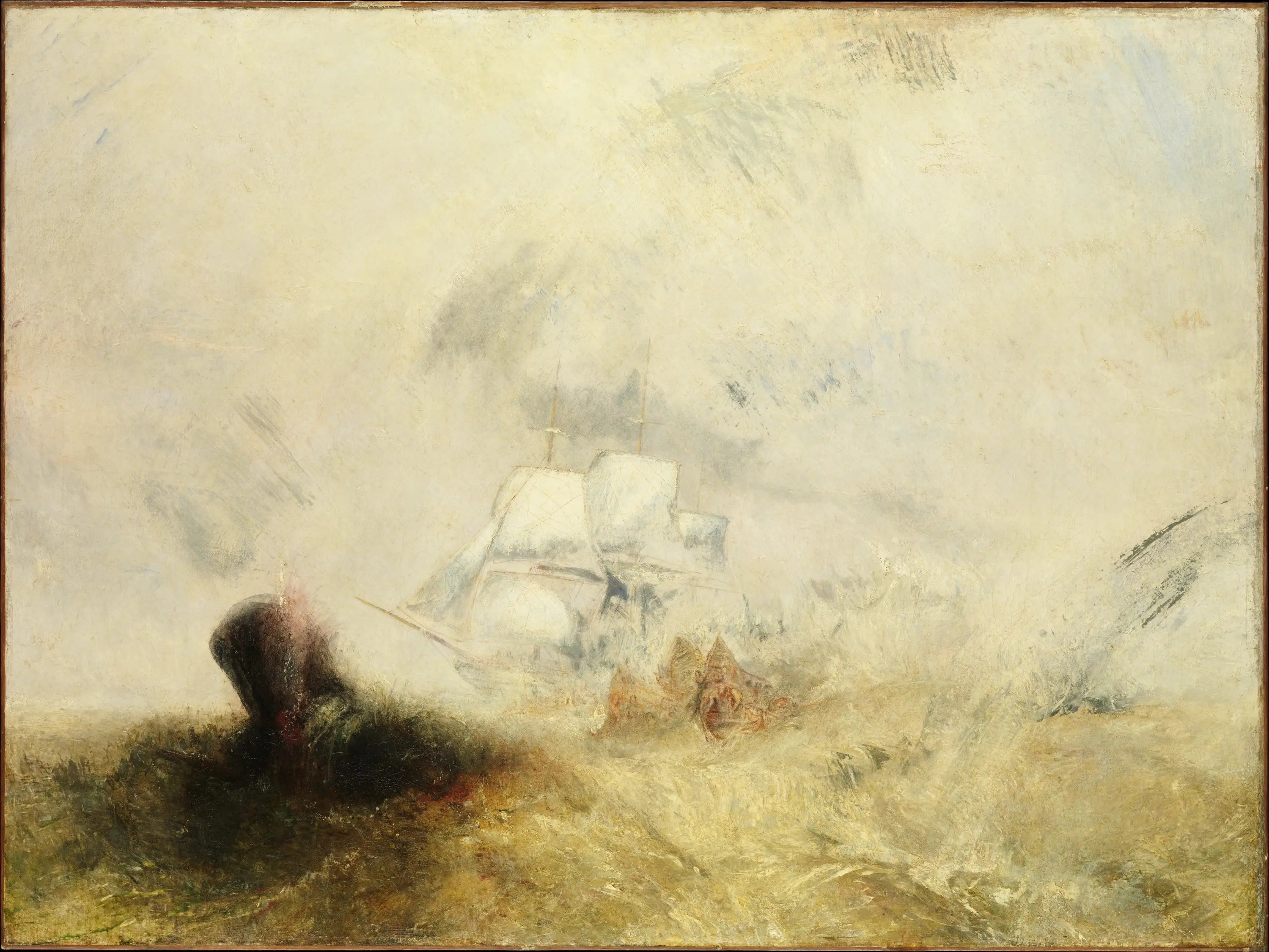Reproduction du tableau « La Baleinière - J. M. W. Turner » par Alpha Reproduction en peinture à l’huile