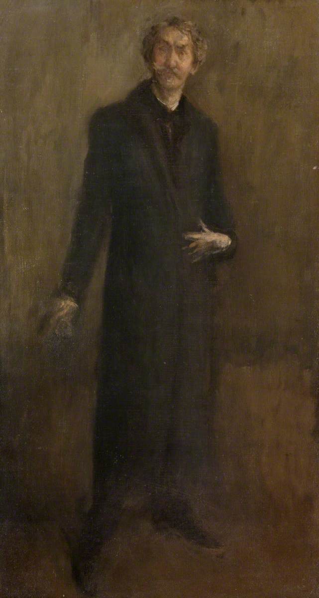 Reproduction du tableau « Marron et or - James Abbott McNeill Whistler » par Alpha Reproduction en peinture à l’huile