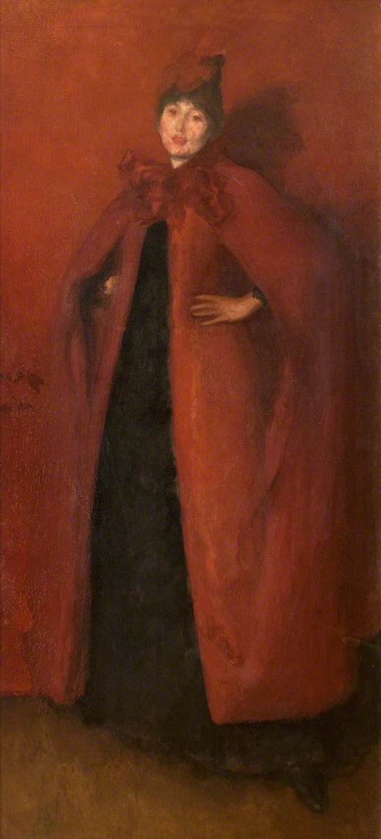 Reproduction du tableau « Harmonie en rouge : Lumière de la lampe - James Abbott McNeill Whistler » par Alpha Reproduction en peinture à l’huile