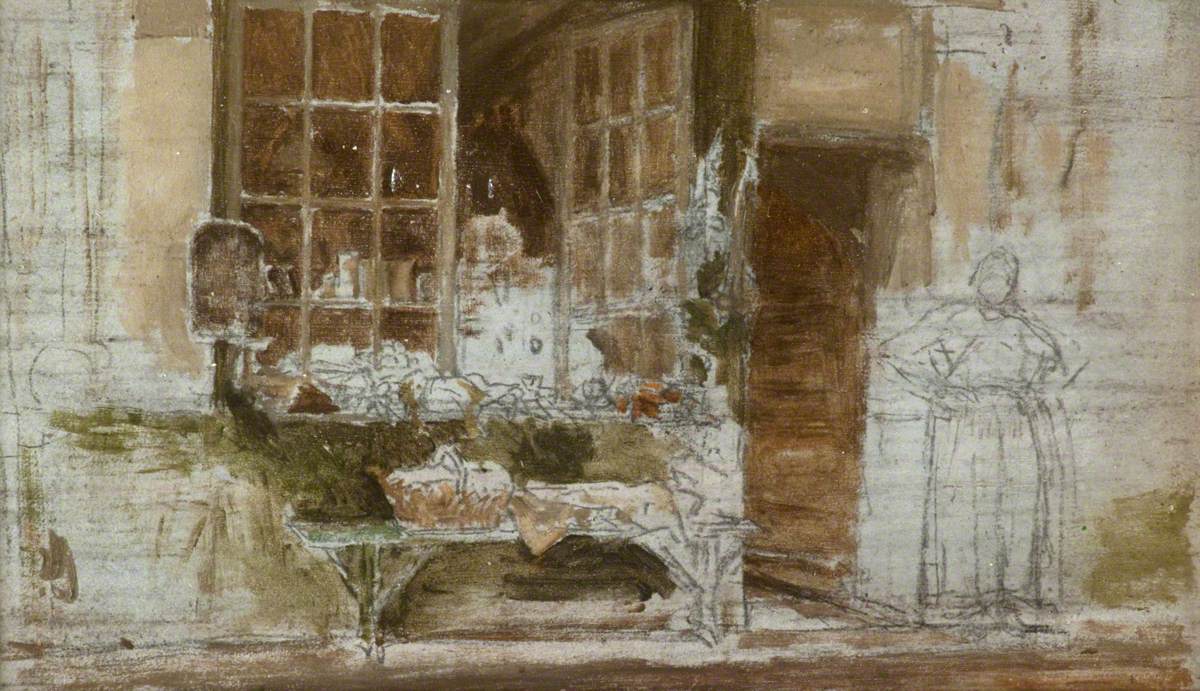 Reproduction du tableau « La Boutique du Primeur, Paris - James Abbott McNeill Whistler » par Alpha Reproduction en peinture à l’huile