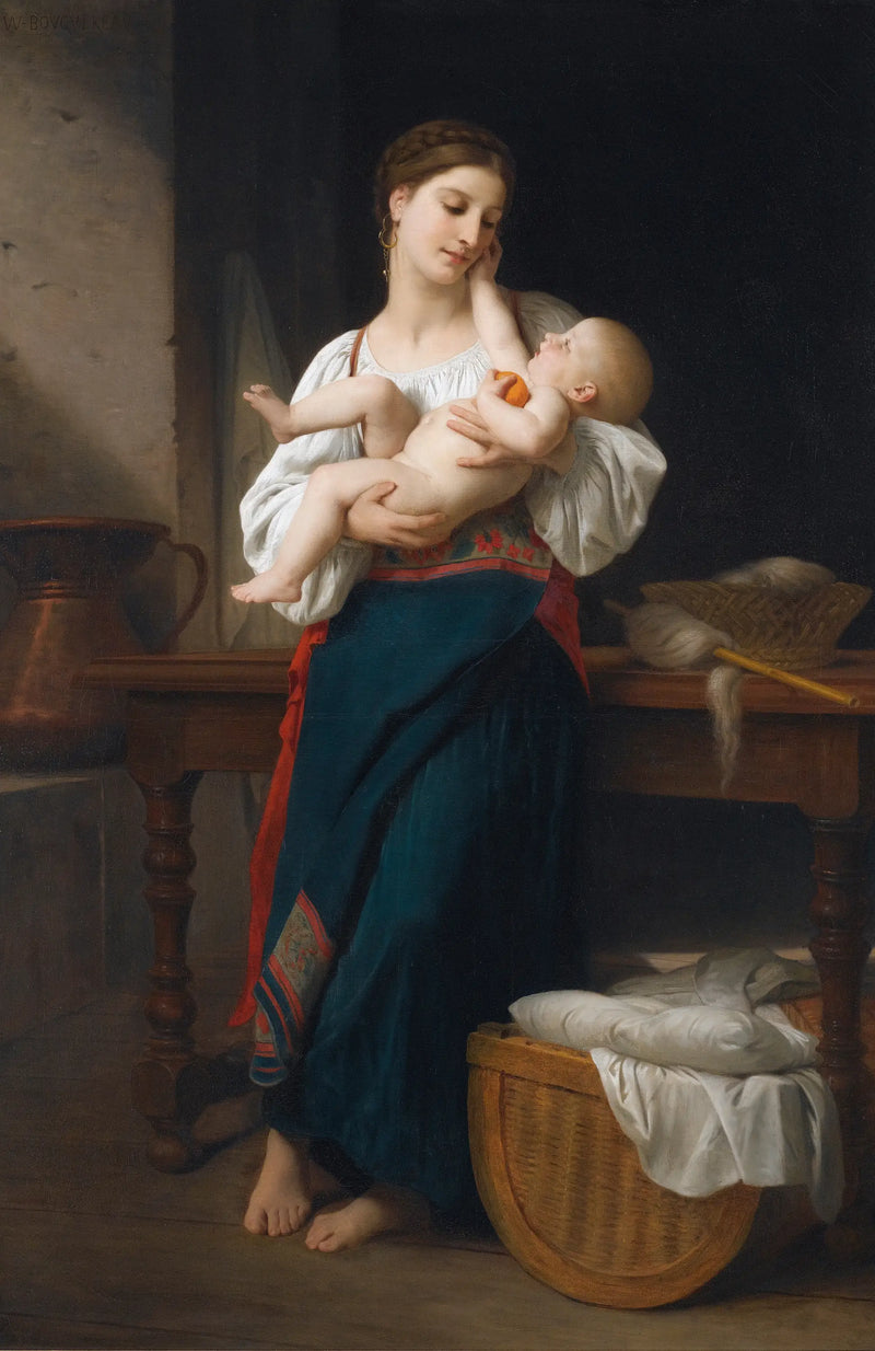 Prime carezze - Bouguereau