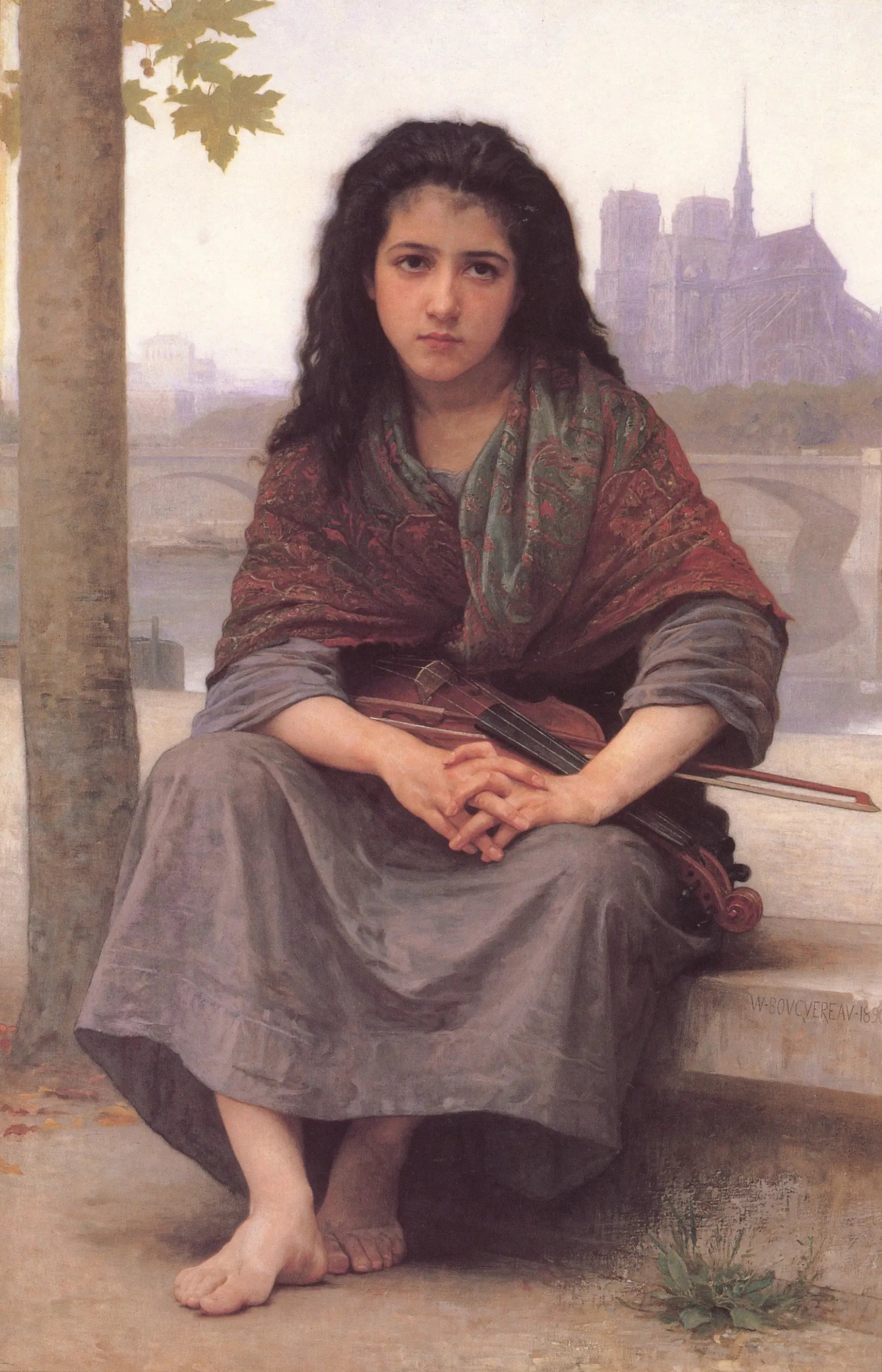 Reproduction du tableau « La Bohémienne - Bouguereau » par Alpha Reproduction en peinture à l’huile