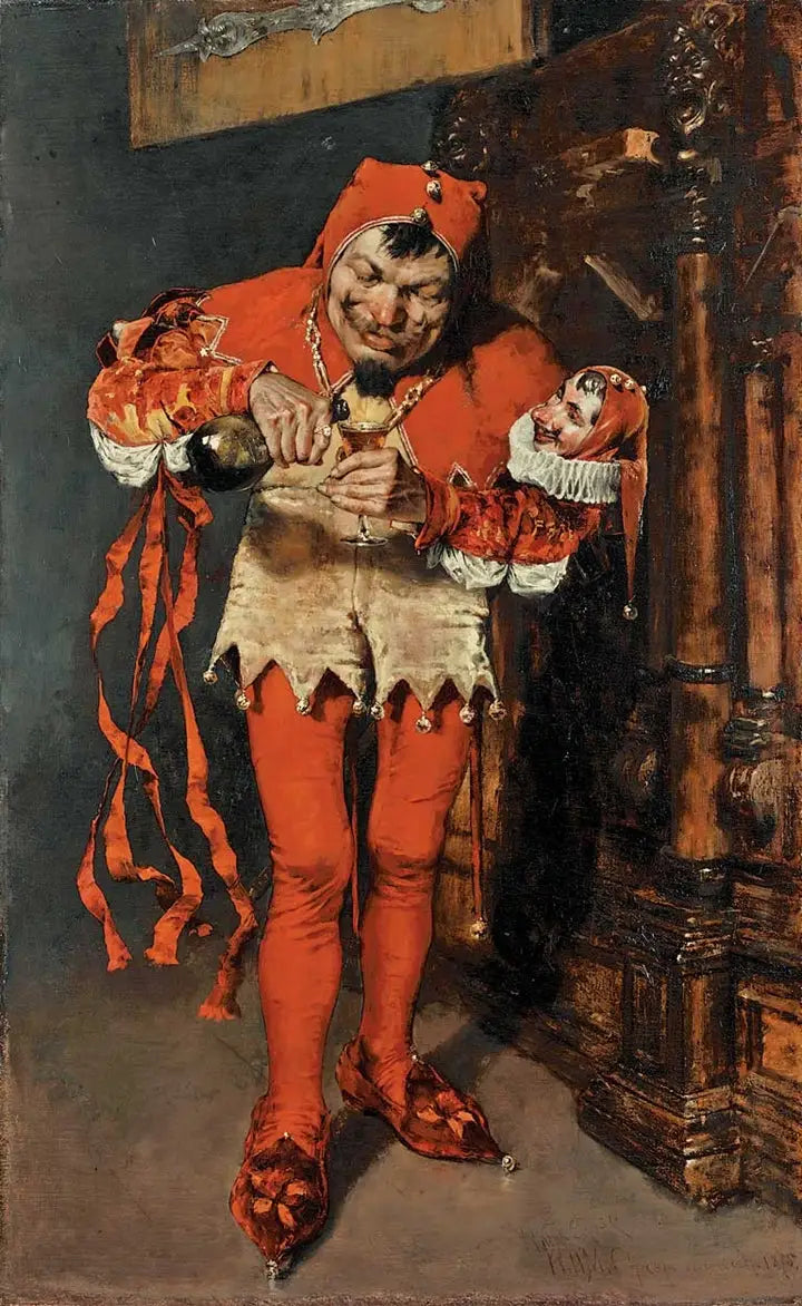 « Keying Up » - Le bouffon de la cour - William Merritt Chase - Alpha Reproduction