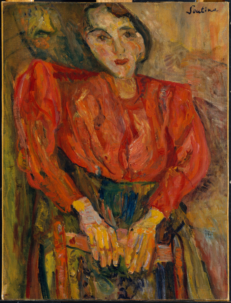 Donna in camicetta rossa - Chaim Soutine