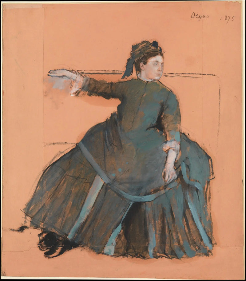 Donna su un divano - Edgar Degas