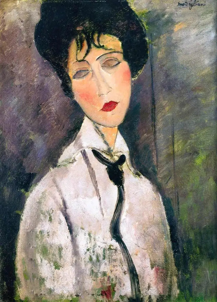 Donna con cravatta nera - Amedeo Modigliani