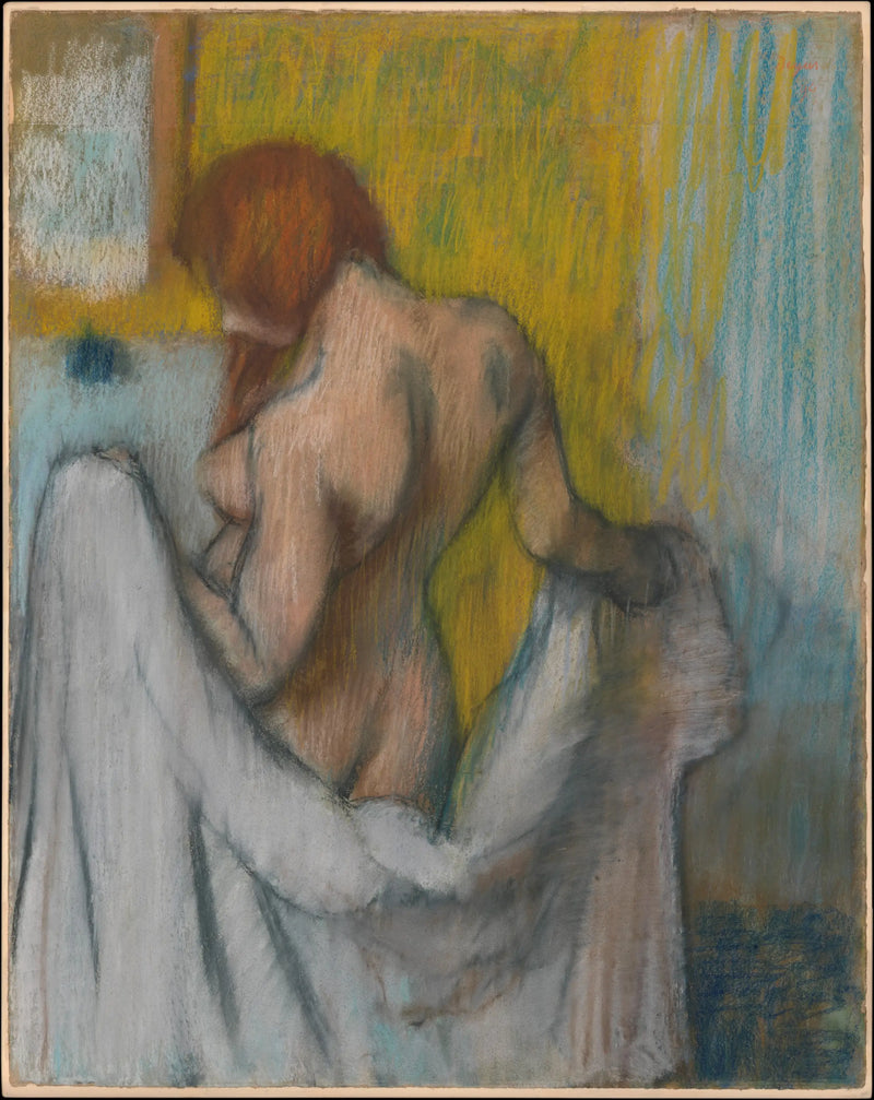 Donna con un asciugamano - Edgar Degas