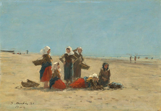 🏖 Donne sulla Spiaggia di Berck – Eugène Boudin (1881)