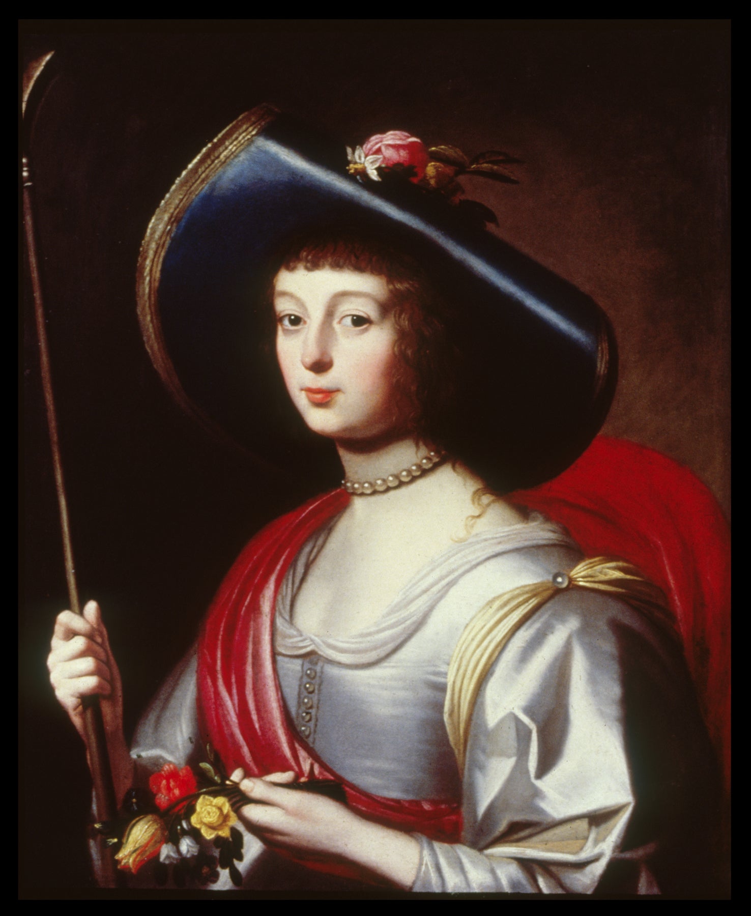 Portrait d’une dame de la cour en bergère - Gerrit van Honthorst - Alpha Reproduction