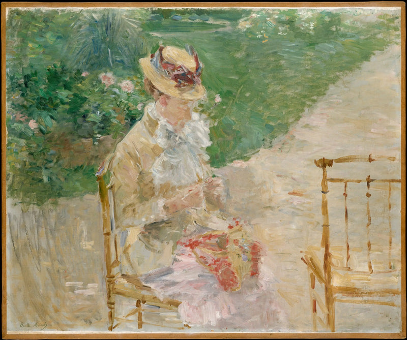 Giovane donna che lavora a maglia - Berthe Morisot