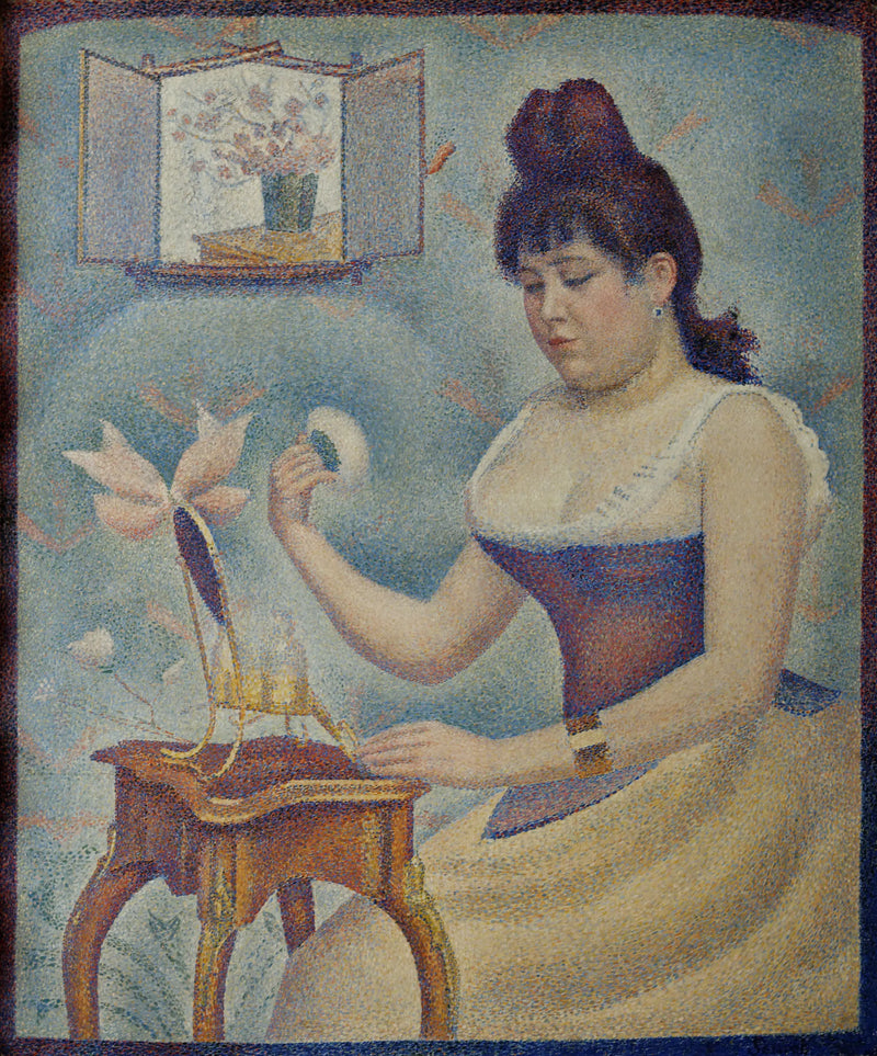 Giovane donna che si trucca - Georges Seurat