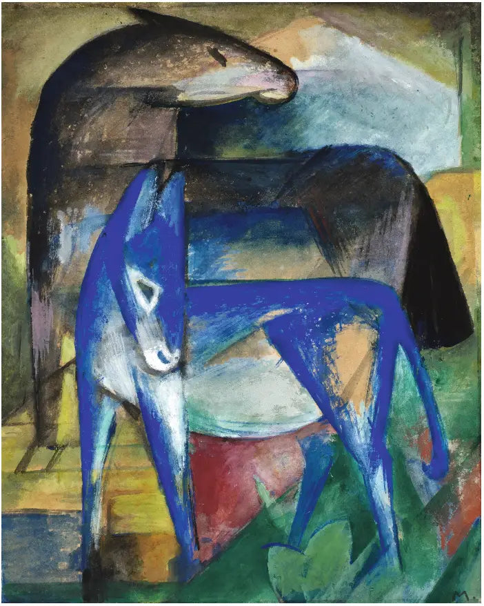 Due asini blu - Franz Marc