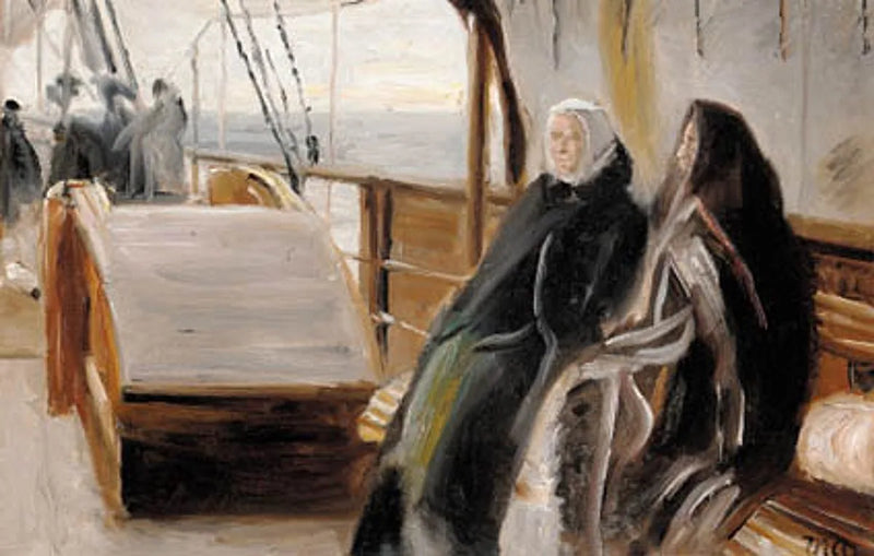 A bordo di una barca a vela. -Michael Peter Ancher