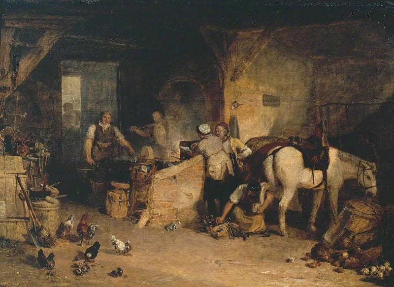 Un Fabbro di Campagna che Discute sul Prezzo del Ferro e sul Prezzo Addebitato al Macellaio per Ferrar il suo Pony - J. M. W. Turner