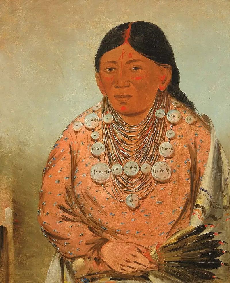 A'h-tee-wát-o-mee, une donna - George Catlin