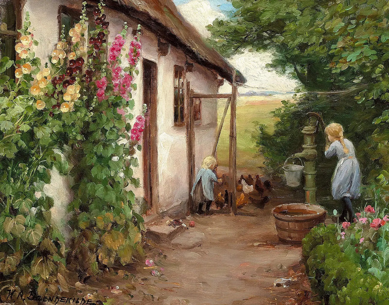 All'esterno della fattoria. - H. A. Brendekilde