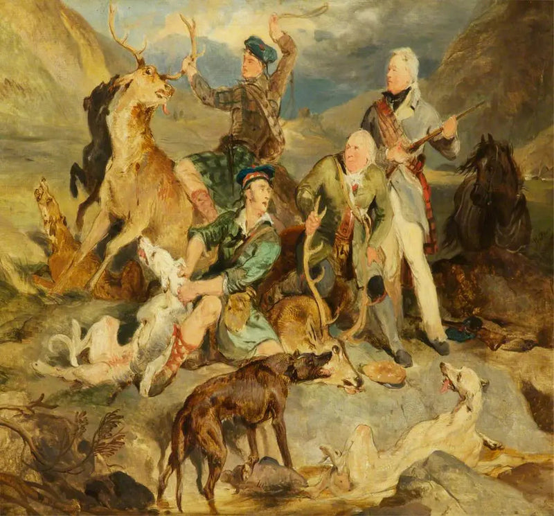 Alla conquista del cervo : Il duca d'Atholl con i cacciatori - Edwin Henry Landseer