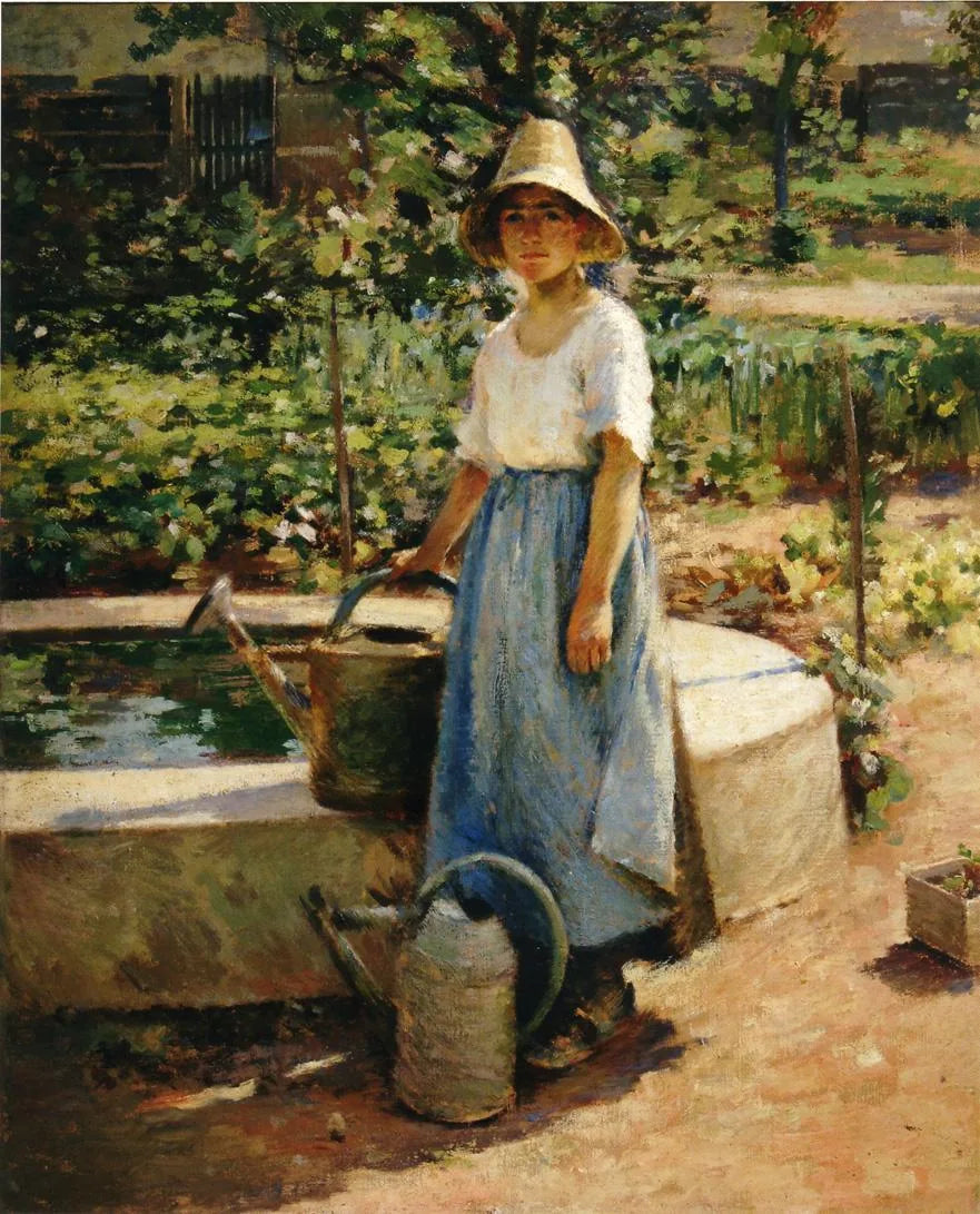 Alla fontana - Theodore Robinson