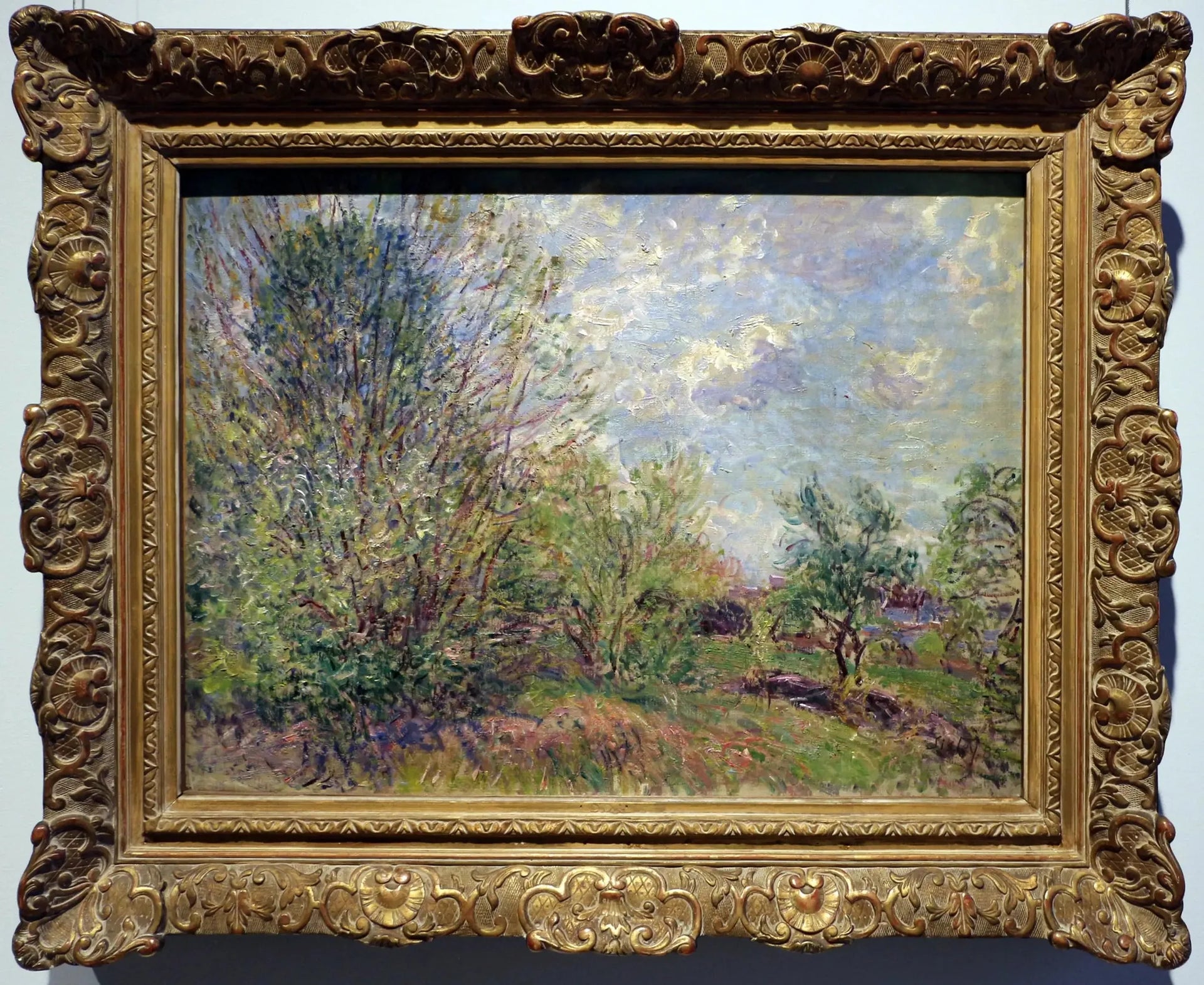 A la lisière du bois / Paysage. Printemps - Alfred Sisley image 1 tableau peint à l’huile sur toile
