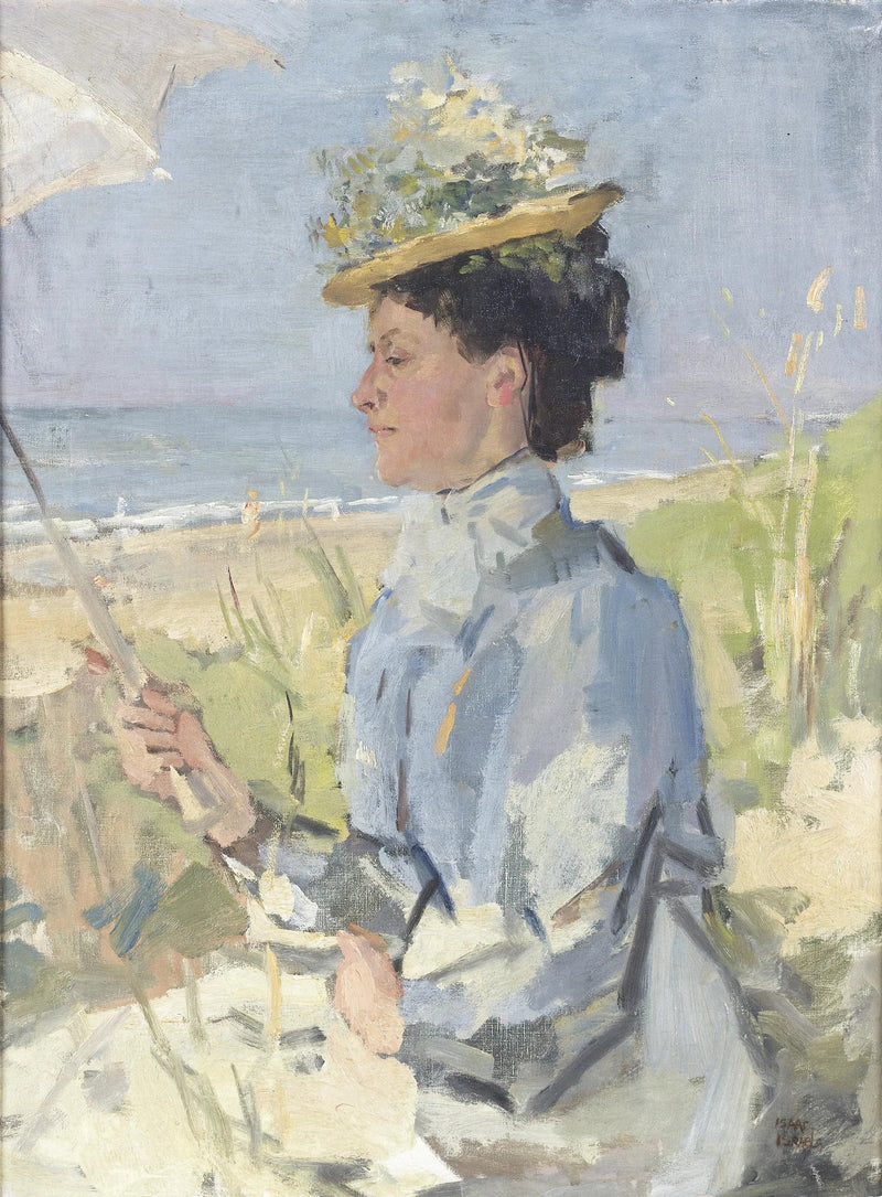 La spiaggia - Ritratto di Martha Salomon - Isaac Israel