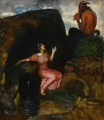 Alla fonte (ninfa che ascolta) - Franz Von Stuck