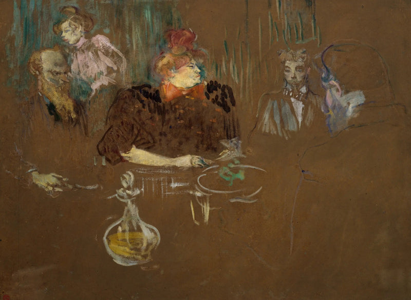 Alla tavola di Monsieur e Madame Natanson - Henri de Toulouse-Lautrec
